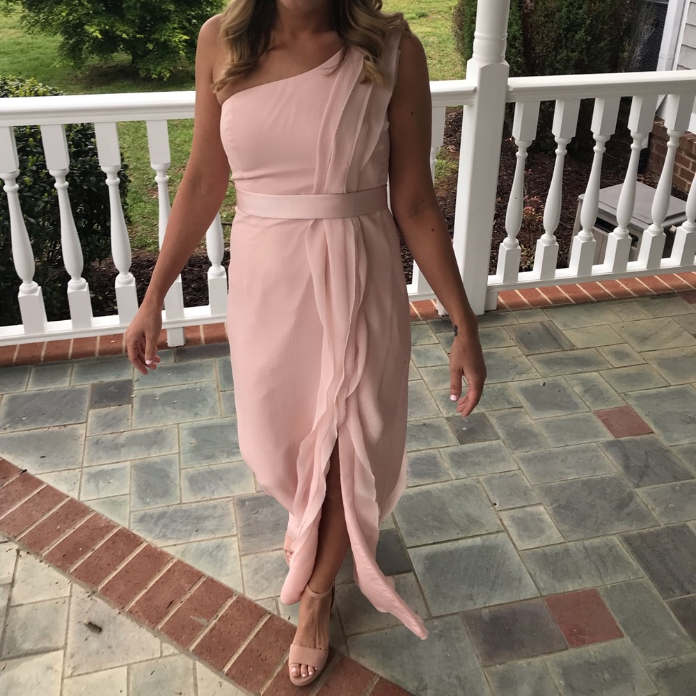 Vera Wang Blush Pink Bridesmaids Dress